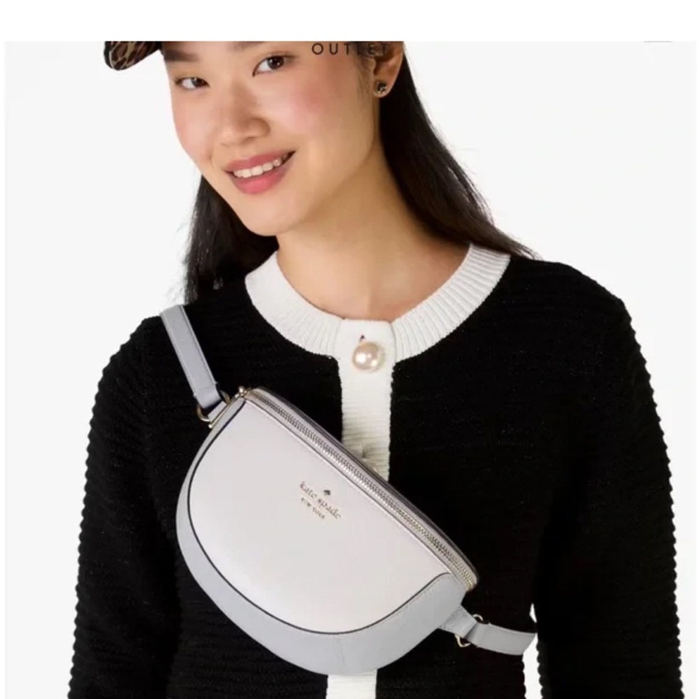 Kate Spade Light Gray Crossbody Bag